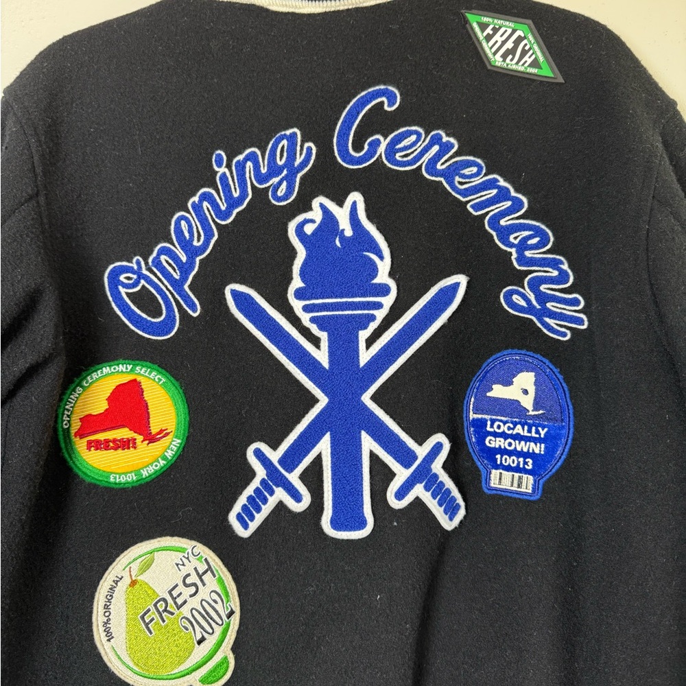 Opening Ceremony Black Patchwork Jacket - image 8